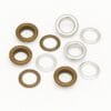 21mm Beveled Grommets EL2-Antique Brass and Nickel-Avetco Mixed 21mm EL2 beveled grommets in nickel and antique brass finishes-Avetco