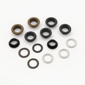 8mm Beveled Grommets EL2-Antique Brass Gunmetal and Nickel-Avetco 0.31″| 8mm Beveled Grommet EL2-25L – 200 PCs