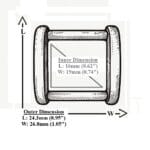 AK85-19mm-Illustrated Diagram-Avetco 19mm | 0.75″ Rectangular Ring #AK85-10PCs