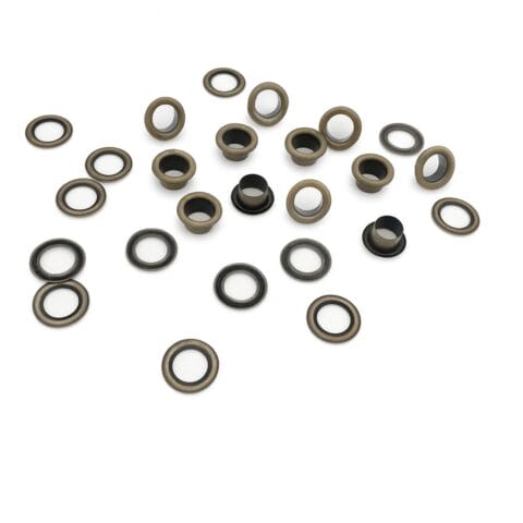 Beveled Grommets-Antique Brass2-Avetco 0.16″| 4*3mm Eyelets with Washers K3 – 1000PCs – ANTIQUE BRASS