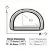 L7458-38mm-Illustration Diagram-Avetco 38mm D-Ring Zinc Alloy Size Illustration-Avetco