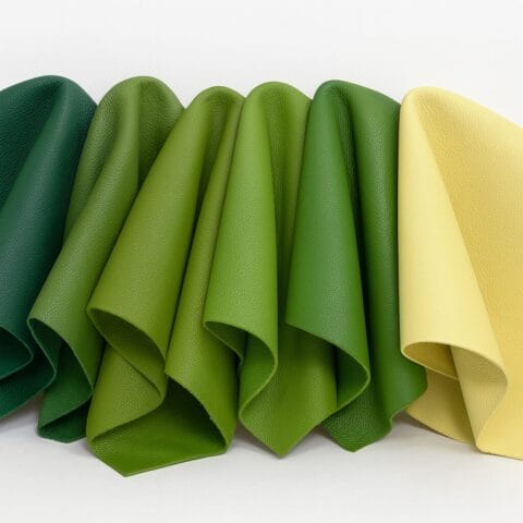 Greens & Yellows Lambskin