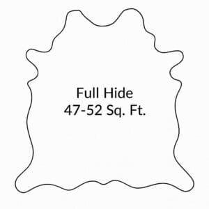 Cobalt Cowhide – Full Hides – 3/4 oz | 47-52 SF.