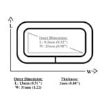 Y7466-25mm-Illustrated Diagram-Avetco 25mm | 0.98″ Rectangle Ring # Y7466- 100PCs