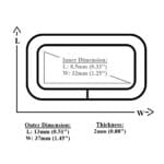 Y7466-32mm-Illustrated Diagram-Avetco 32mm | 1.26″ Rectangle Ring # Y7466- 100PCs
