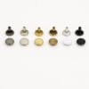 double-cap-rivets-9mm-6mm-post-gunmetal-nickel-gold-antique-brass-silver-white-black-avetco Double Cap Rivets 9 x 6mm | 500 Sets – R0036