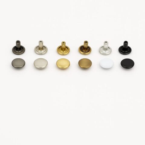 Double Cap Rivets 9 x 8mm | 500 Sets – R0038