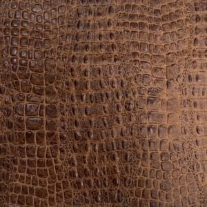 Avetco- Oltu Cow Leather Embossed Rustic Brown Oltu Crocodile Embossed 3oz Cow Leather – Neutral Tones | 22-24 SF.