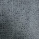 Avetco- Oltu Cow Leather Embossed-Silver Blue Oltu Crocodile Embossed Cow Leather – Neutral Tones- Rough Cut by 2 SF.