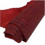 Oltu-Cow Leather Embossed-Red Oltu Crocodile Embossed Cow Leather — Bold & Vibrant Collection | 22-25 SF.