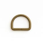 D-ring Antique Brass Y7460 20mm | 0.79″ D-Ring #Y7460- 50PCs