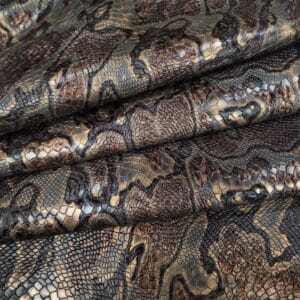 KP-228 Castlerock Snake Milkyway-Embossed Cow Leather- Avetco2 Snake Milkyway Embossed Cow Leather 3 oz | 20-22 SF.