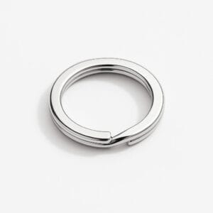 1.17″ | 29.8 mm Nickel Split Flat Key Ring #KR2228-50pk