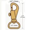 Y1200-12mm Illustrated Diagram-Avetco Y1200 Bolt Snap Hook – 12mm (10pk)