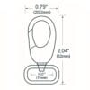 Y1313-31mm Illustrated Diagram-Avetco 1.22″ | 31mm Push Gate Swivel Snap Hook #Y1313-10pk