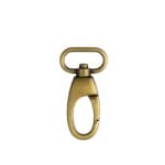 Y1313-Brushed-Antique-Brass 0.75″ | 19mm Push Gate Swivel Snap Hook #Y1313-10pk