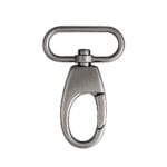 Y1313-Brushed-Gunmetal-Shiny 0.75″ | 19mm Push Gate Swivel Snap Hook #Y1313-10pk