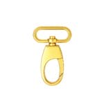 Y1313-Gold 0.75″ | 19mm Push Gate Swivel Snap Hook #Y1313-10pk