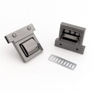 Y1699-Gunmetal Twist Handbag Lock Closure-Avetco Handbag Twist Lock Closure #Y1699