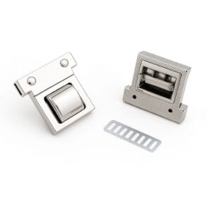 Y1699-Nickel Twist Handbag Lock Closure-Avetco Handbag Twist Lock Closure #Y1699