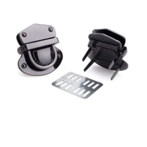 Y1714-Gunmetal-Avetco Handbag Tuck Lock Closure #Y1714