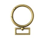 Y1968-30mm Round Snap Swivel Hook brushed Antique brass Y1968 Round Snap Swivel Hook – 30mm (10pk)