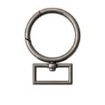 Y1968-30mm Round Snap Swivel Hook brushed pewter Y1968 Round Snap Swivel Hook – 30mm (10pk)