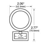 Y1968-Illustrated Diagram-Avetco Y1968 Round Snap Swivel Hook – 30mm (10pk)