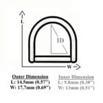 13mm | 0.51″ D Ring Y7456