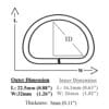 Y7460-26mm Illustrated Diagram-Avetco 26mm Metal D-Ring