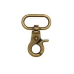 lobster-claw-swivel-snap-hook-y1967-brushed-Antique brass Y1967 Lobster Claw Snap Hook – 20mm (10pk)