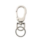 y1594-keyring-swivel-snap-hook-nickel-avetco Y1594 Push Gate Swivel Snap Hook with Key Ring – (10pk)