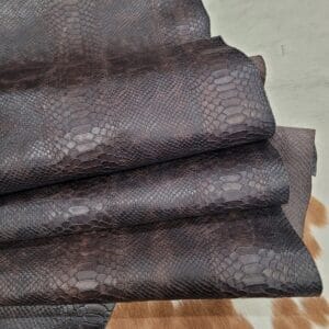 Hektor-Java Brown-Snake Embossed-Cow Leather-Avetco Hektor-Java Brown-Snake Embossed-Cow Leather-Avetco