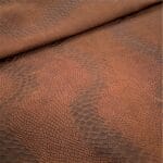 KOP-VMILKYWAY-AMBERGLOW Viking Milkyway Snake Embossed Cow Leather 3 oz | 22-24 SF