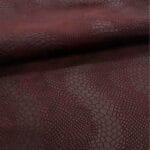 KOP-VMILKYWAY-RED PLUM Viking Milkyway Snake Embossed Cow Leather 3 oz | 22-24 SF
