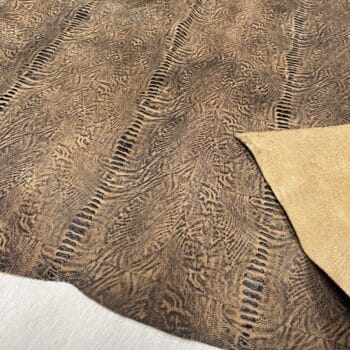 Fossil Spine Embossed Cow Leather – 2/3 oz