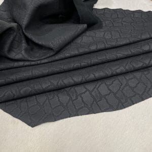 KP-231BLK 1 Touch Sniper Snake Embossed Cow Leather 3.5 oz Black