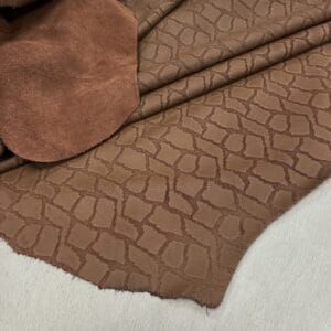 KP-231RBR 1 Touch Sniper Snake Embossed Cow Leather 3.5 oz Rustic Brown