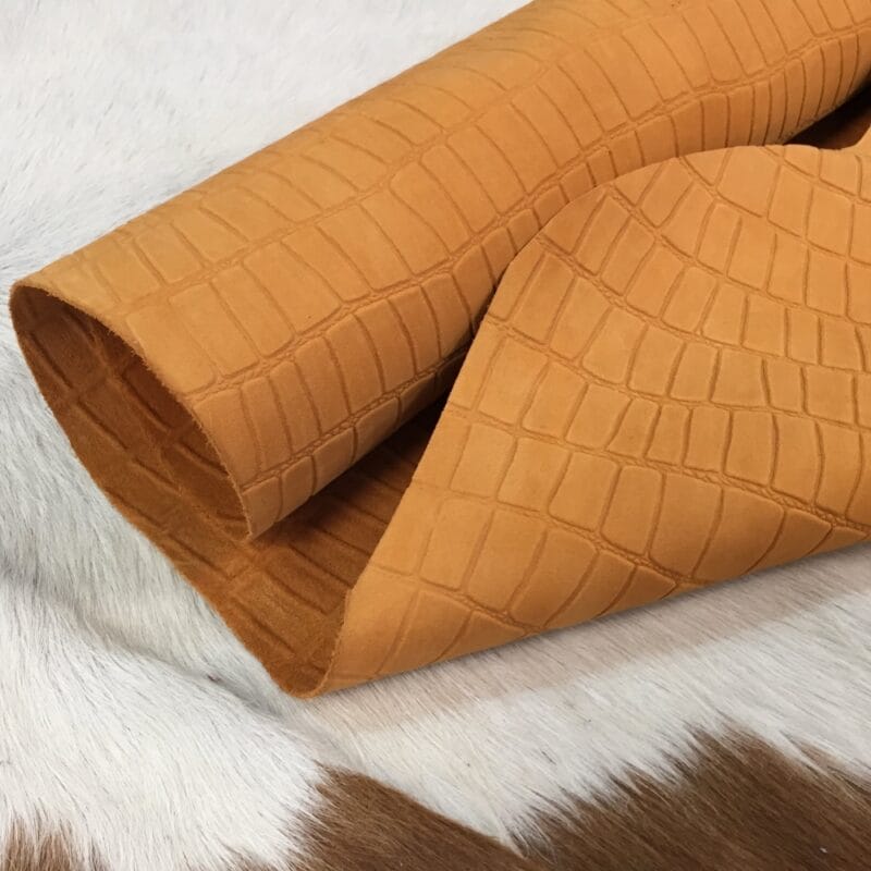 小物 2025 NUBUCK CROCODILE / TONGUE (Ext Klips Croco Belly Embossed Cow Nubuck Grain Leather | Avetco