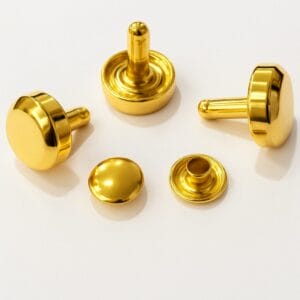 6200 Rivet-Gold 6200 Double Cap Decorative Rivets – 12mm x 9.5mm