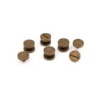 Antique brass Chicago screw post 10x4mm flat head hardware for belts and handbags Chicago Screw Post Flat Head | 10 X 4mm
