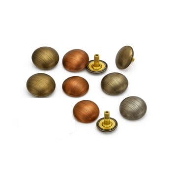 BR588 Dome Rivet 115-125 0.45″ | 11.5mm BR588, Brushed Dome Rivets-100pk