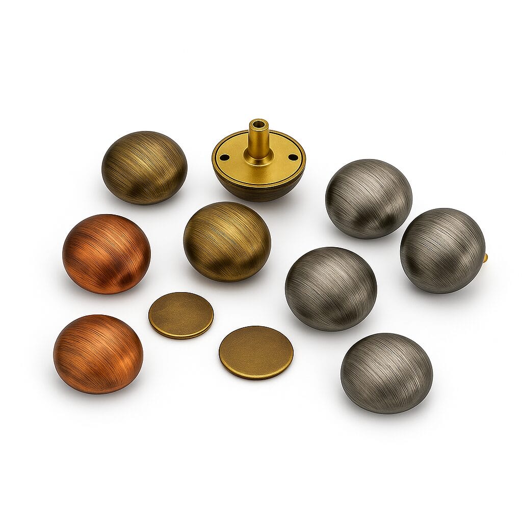 0.89" | 22.5mm BR588, Brushed Dome Rivets