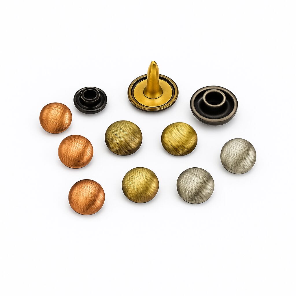 BR588DOME 4.8-7.8 0.19" | 4.8 mm BR588, Brushed Dome Rivets- 200pk