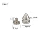 Cone Spikes 11.5mm Cone Spikes Screw Post- 50/100PCs