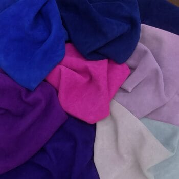 Premium Garment Pig Suede Leather 2 oz - Blues & Purples