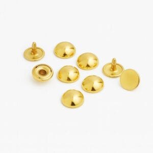 R588 Dome Rivets Gold - 11.5mm 12.5mm