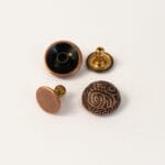 R598-15mm-Antique Copper-Avetco R598 15mm decorative dome rivet in Antique Copper finish – double cap dome rivet for leathercraft.