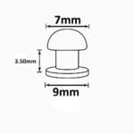 Screw Post 7x9mm Screw Post Round Head 7 x 9mm | 50 Sets
