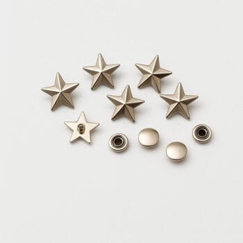Star Double Side Rivets - AR13 0.39″ | 9 mm, Star Double Side Rivets 100PCs- AR13